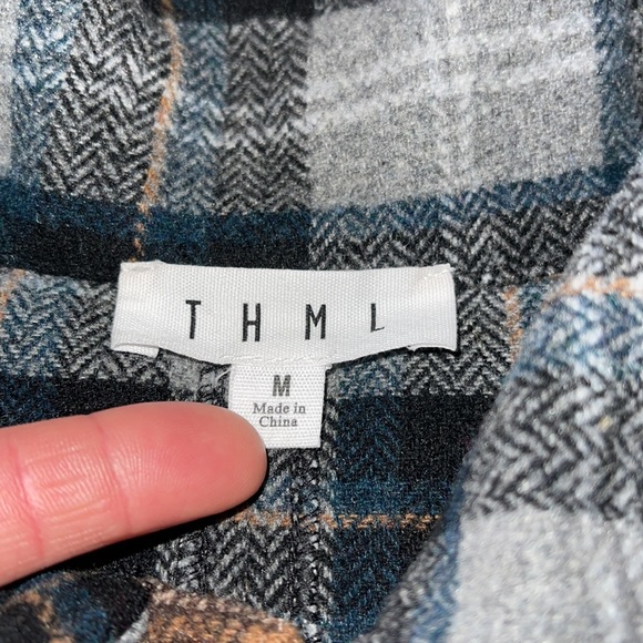 THML Plaid Button Up Jacket M - Picture 11 of 11